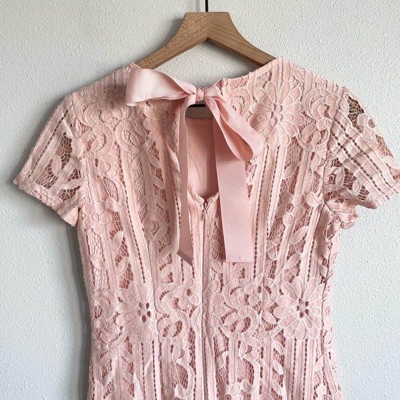 Julia Jordan Pink Lace Dress Size 4 - Picture 8 of 11
